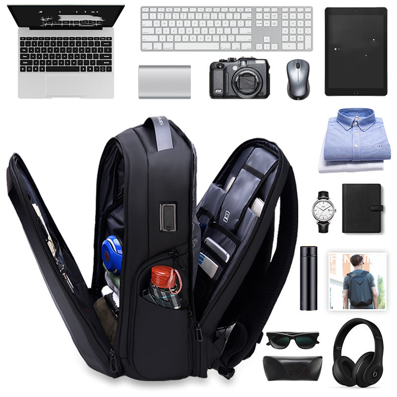 Casual Men&#39;s Backpack Large Capacity Hard Shell Business Travel