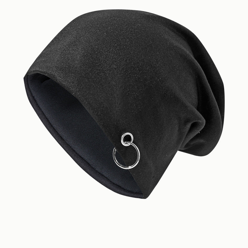 Autumn Men&#39;s And Women&#39;s High Elasticity Iron Hoop Tam-o&#39;-shanter Closed Toe Cover Women&#39;s Korean Style Pile Style Hat For Pregnant Women