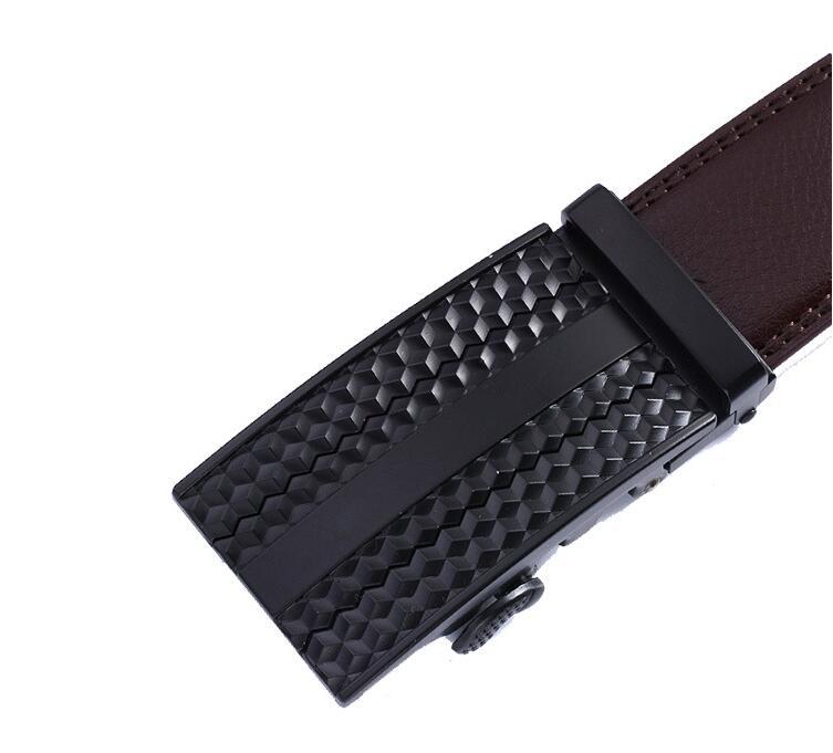 Fashion Casual Men&#39;s Two-layer Leather Comfort Click Belt
