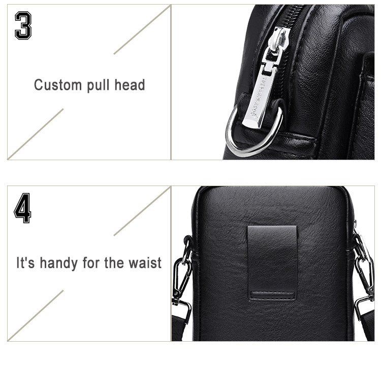 Men&#39;s Fashion Casual Mobile Phone Bag Messenger Bag