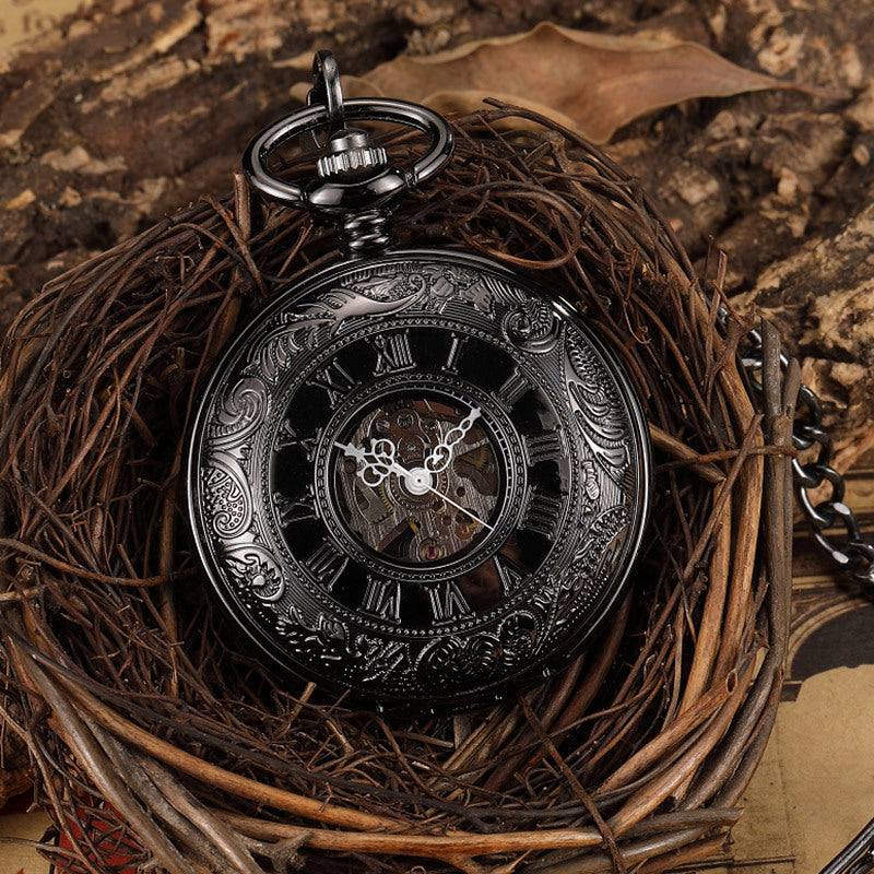 Men&#39;s And Women&#39;s Retro Manual Mechanical Pocket Watch