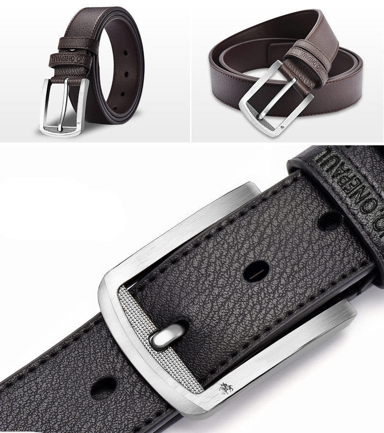 Korean Style Men&#39;s Casual Belt With Pin Buckle