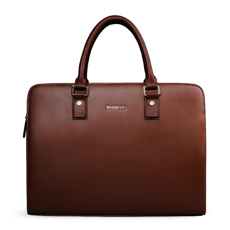 Real Cowhide Men&#39;s Bag Briefcase Business Handbag