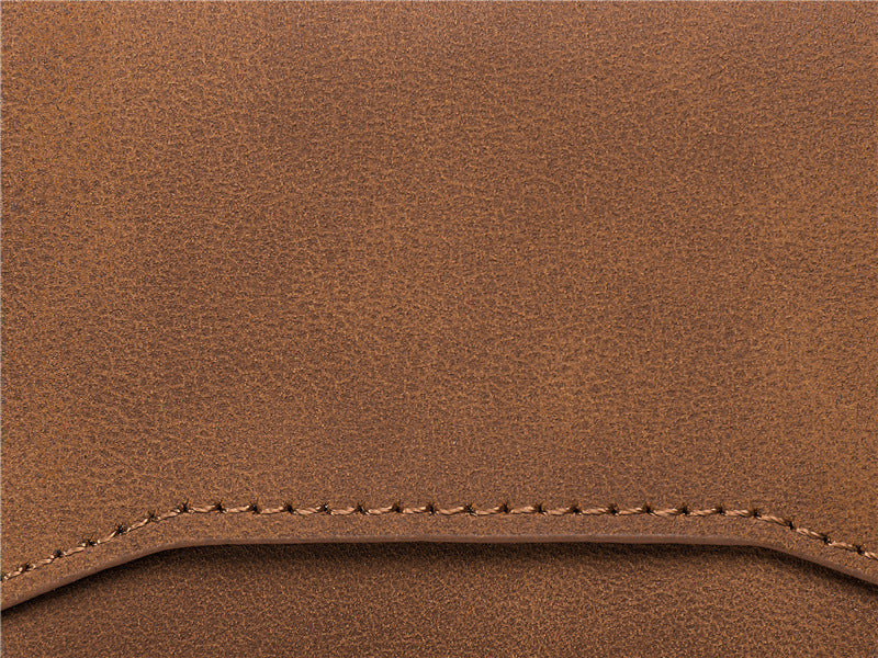 Crazy Horse Leather Aluminum Card Case Wallet