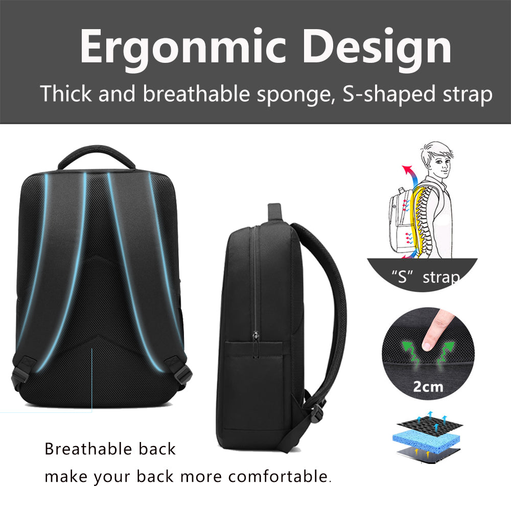 Fashionable Temperament Large Capacity 15.6-inch Oxford Cloth Backpack