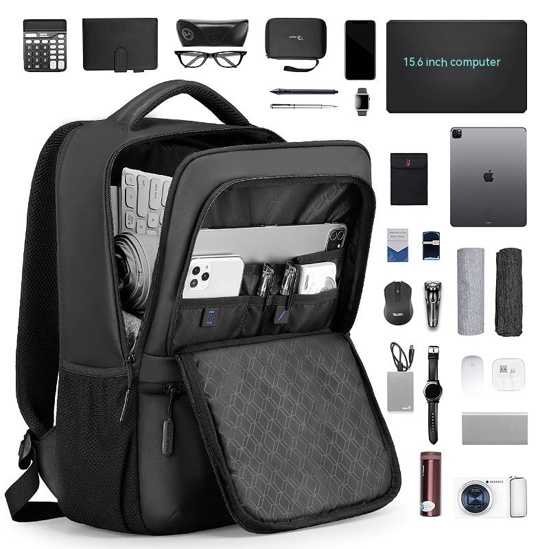 Computer Bag 156-inch Men&#39;s Business Backpack Large Capacity Business Trip Travel Backpack
