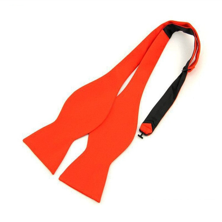 Men&#39;s Wedding Flat Head Tie 5 Cm Monochrome Streamer