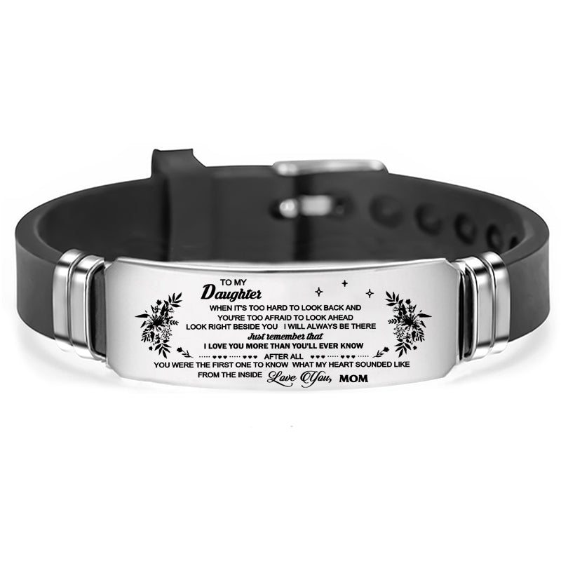 To My Son Daughter Mom Wife Girlfriend Bracelet Wristband
