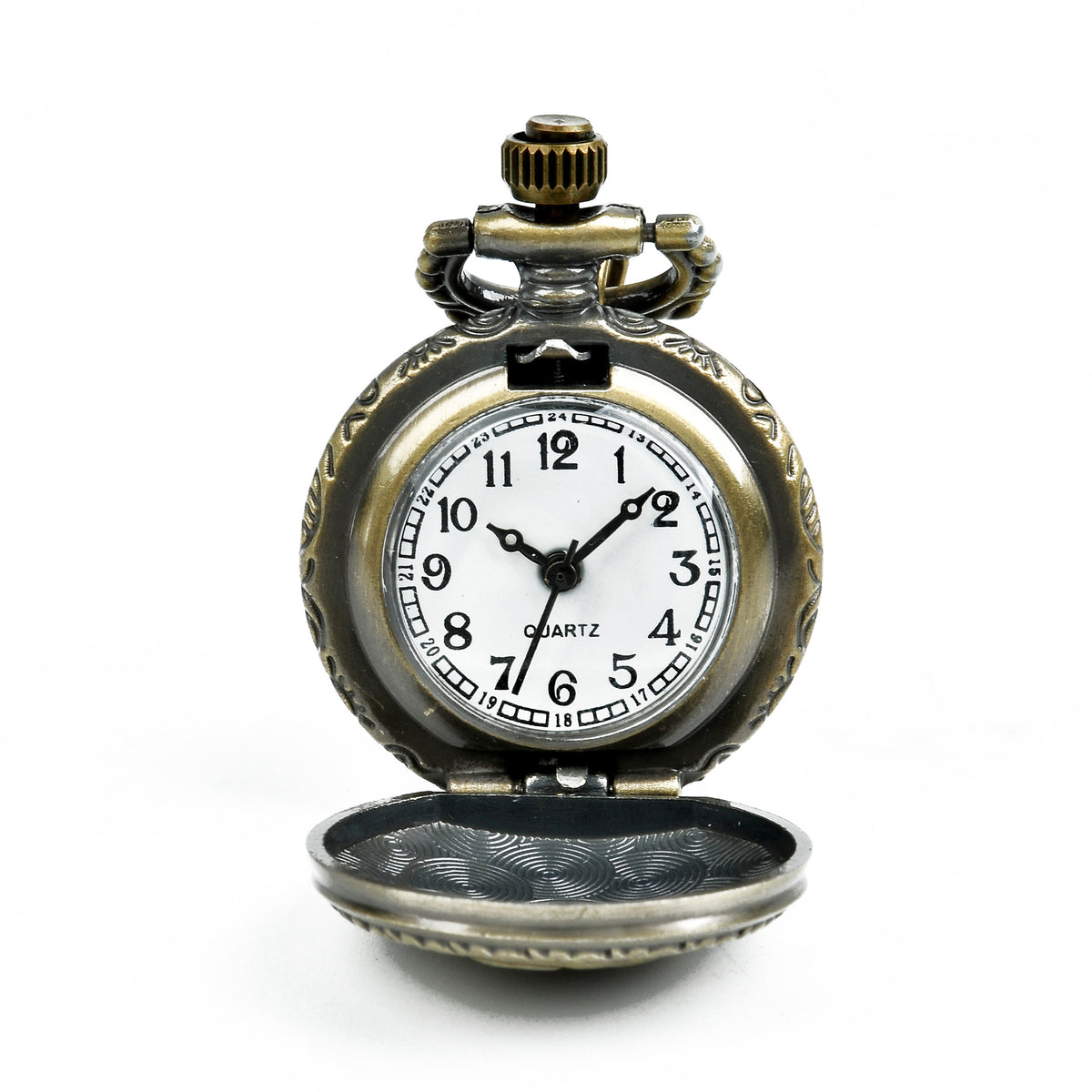 Small Bronze Rose Pocket Watch
