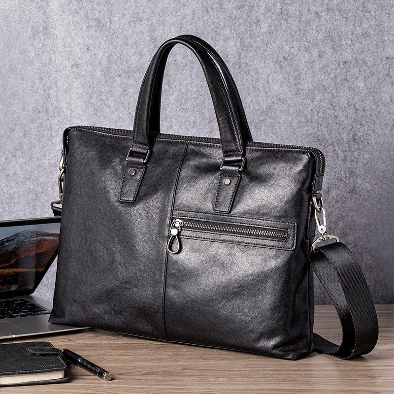 Men&#39;s Bag Leather Portable Business Leisure