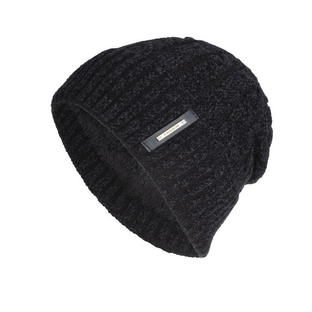 New Fleece Multicolor Chenille Twist Hat