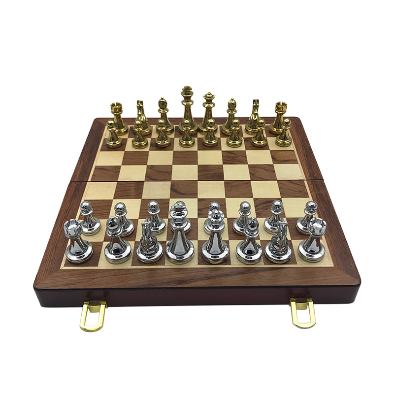 Chess Match Special High-end Gift Box Set Solid Wood Folding Board Large Pieces Chess