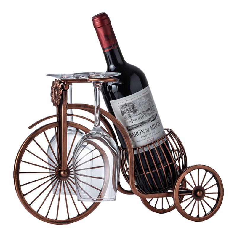 European Retro Tricycle Wine Rack Ornaments