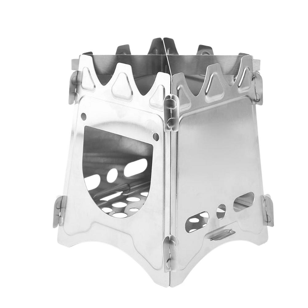 Outdoor Camping Folding Stainless Steel Wood Stove
