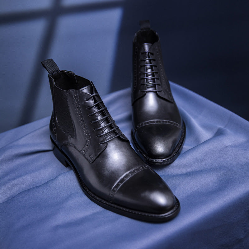 Martin Boots Men&#39;s Models Autumn And Winter In Simple Retro Leather