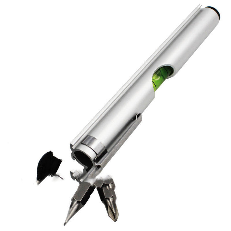 Pen-shaped Pen-type Spirit Level With Magnetic Screwdriver