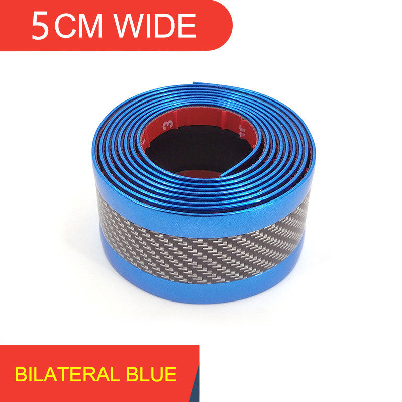 5D Carbon Fiber Car Bumper Protection Bar Threshold Sticker