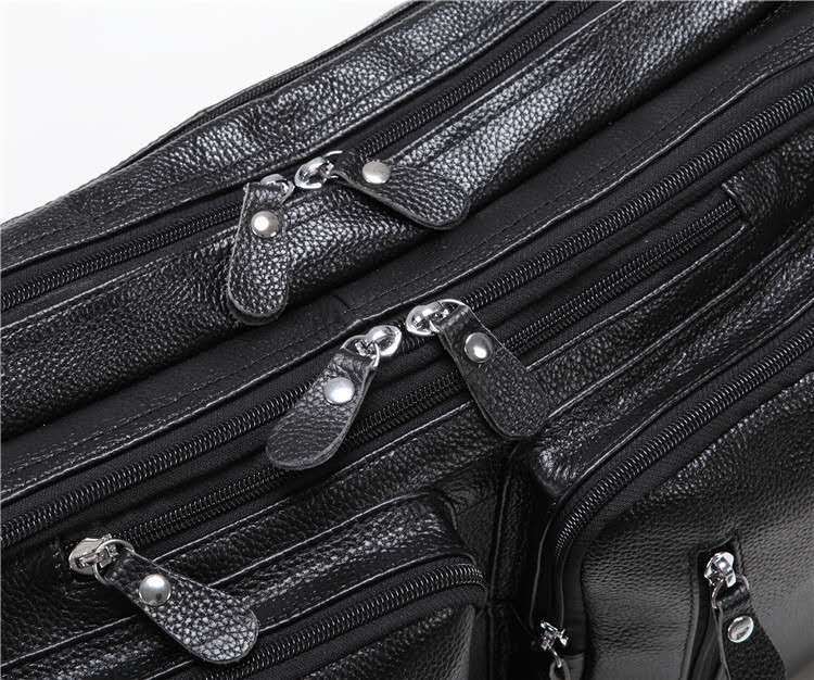 Multi Functional Leather Men&#39;s Handbag