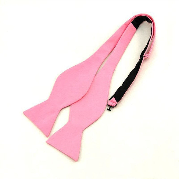 Men&#39;s Wedding Flat Head Tie 5 Cm Monochrome Streamer