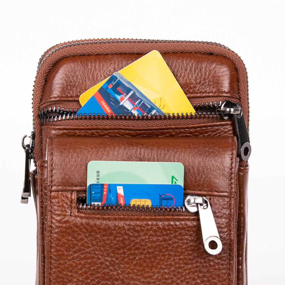 Men&#39;s Fashion Simple Solid Color Waist Bag