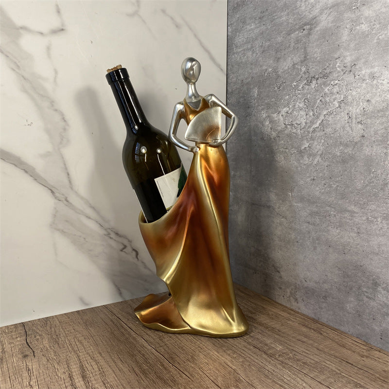 Wine Rack Ornaments Storage Wine Rack Home Living Room Wine Cabinet Table Decoration Crafts