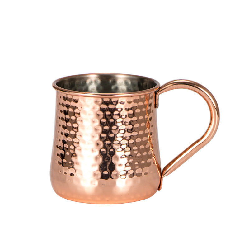 Single Layer Outer Copper-plated Rose Gold Cocktail Glass, Daily Necessities Wine Set Wine Glass