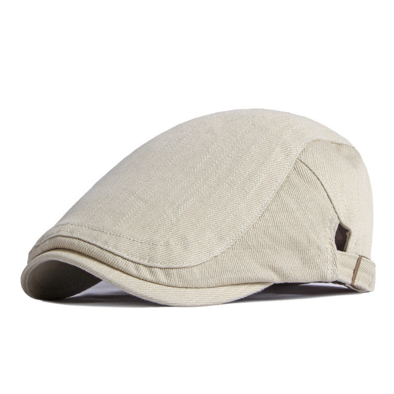 Simple Light Board Cotton Beret Men&#39;s Retro