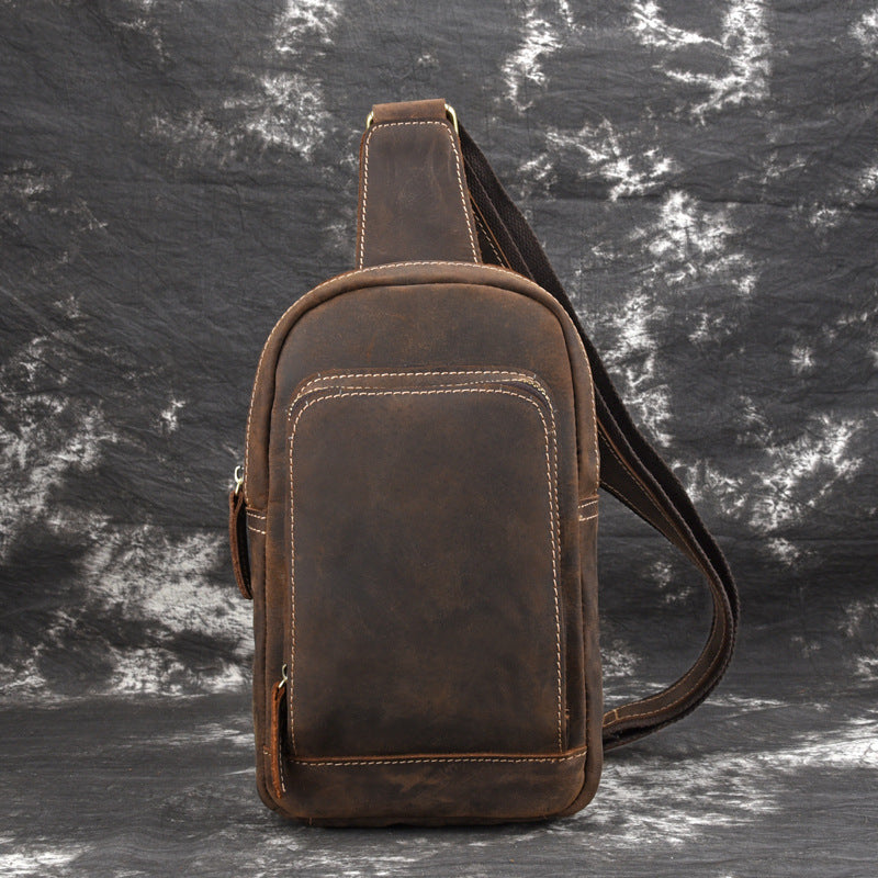 New Vintage Genuine Leather Men&#39;s Bag