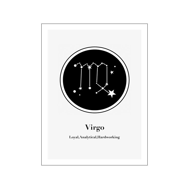 12 Constellation Canvas Art Print Mural Poster
