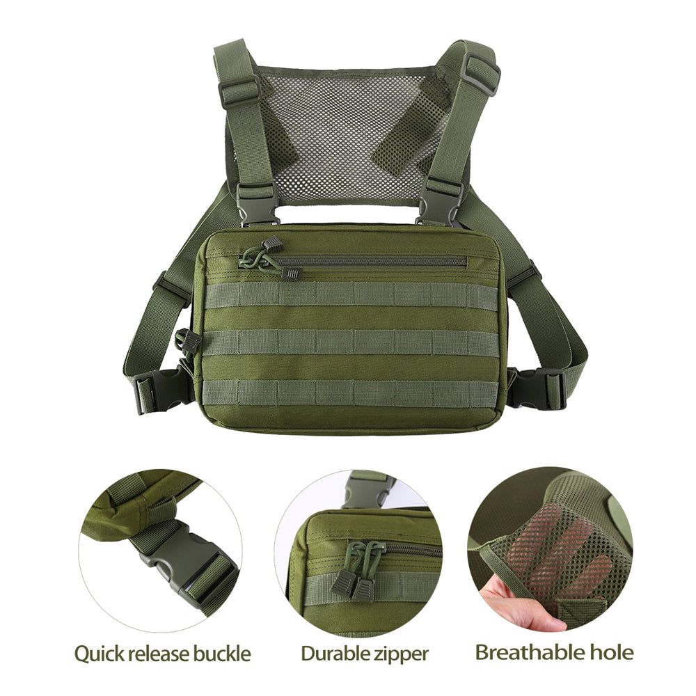 Tactical Outdoor Chest Pocket Practical And Convenient Mesh Breathable Chest Bag