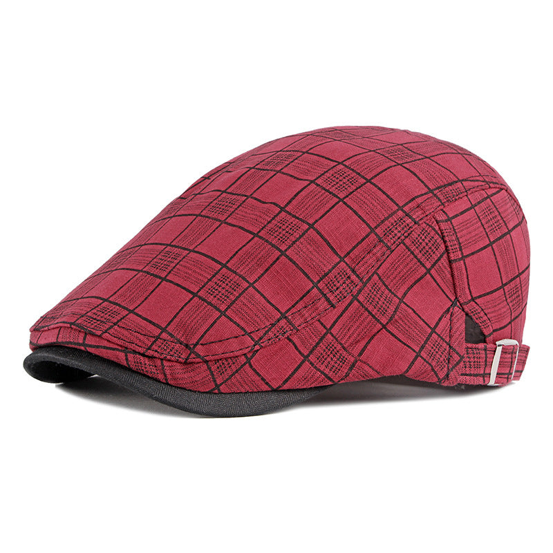 Men&#39;s Trendy Sunshade And Breathable Cotton British Cap
