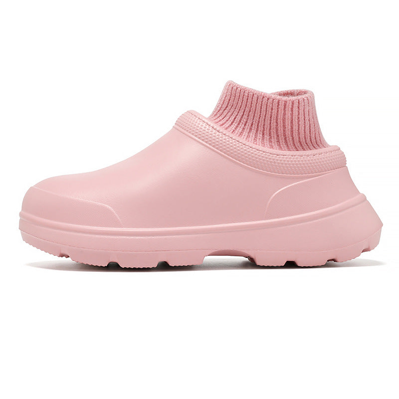 Men&#39;s And Women&#39;s Home Shoes With Thick Bottom Fashion Casual Non-slip Waterproof Chef Shoes