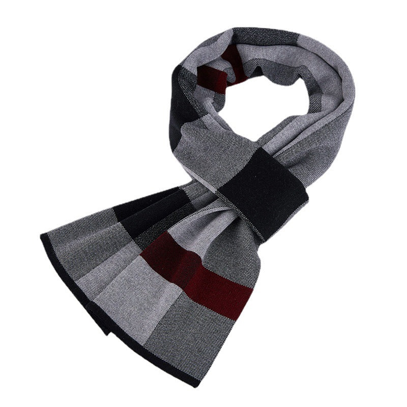 Men&#39;s Wool Knitted Scarf British Style