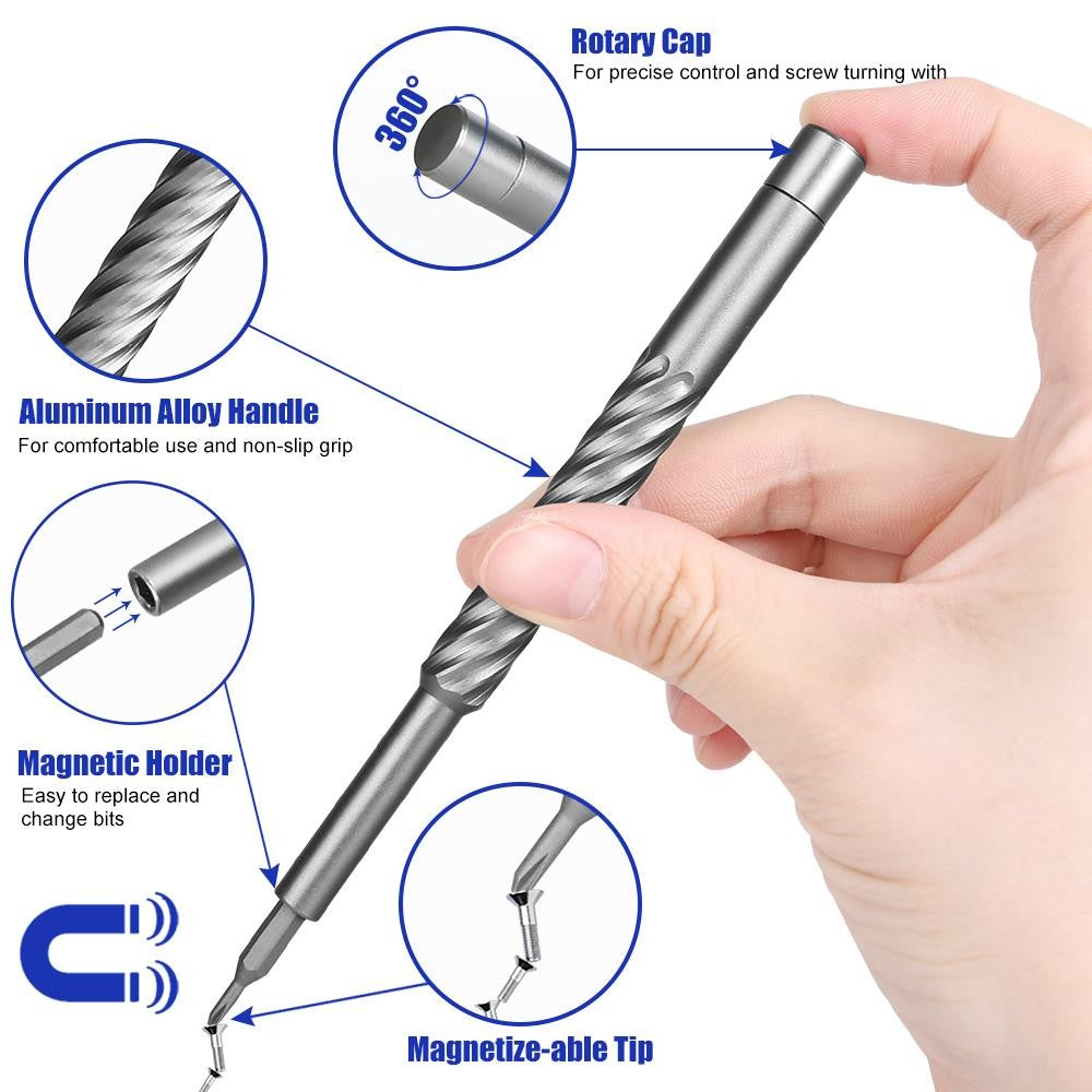 HTM Magnetic Precision Screwdriver Set For Phone Laptop Pc R