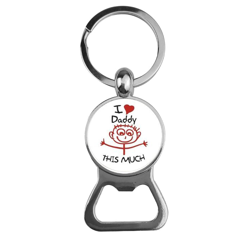 Ornaments Time Gemstone Bottle Opener Keychain