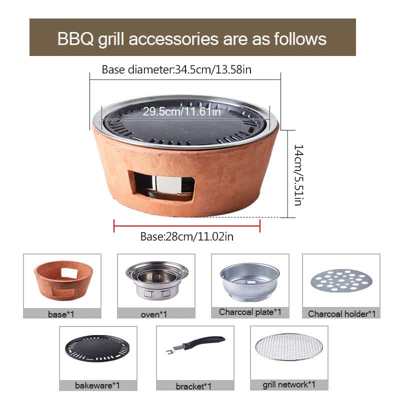 Home Simple Outdoor Small Charcoal BBQ Stove