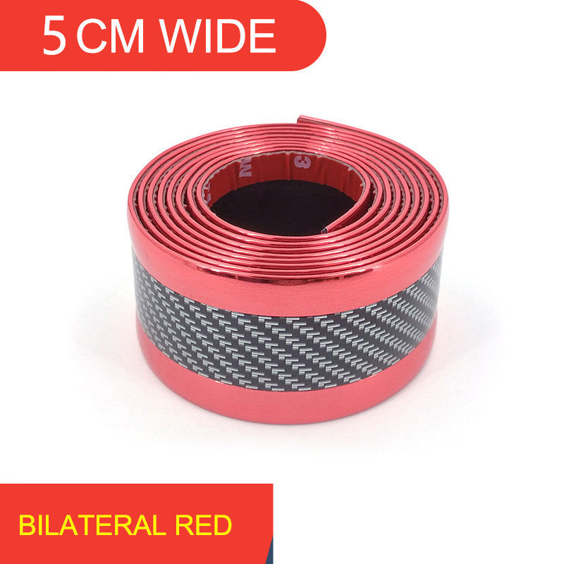 5D Carbon Fiber Car Bumper Protection Bar Threshold Sticker