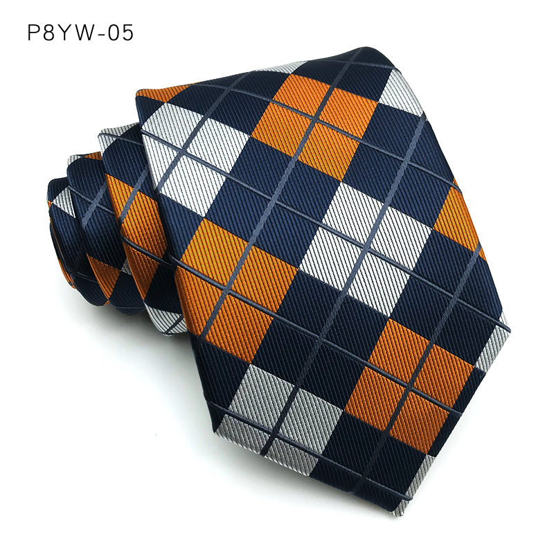 Men&#39;s Dress Wide Stripe Trendy Retro Shirt Casual Tie