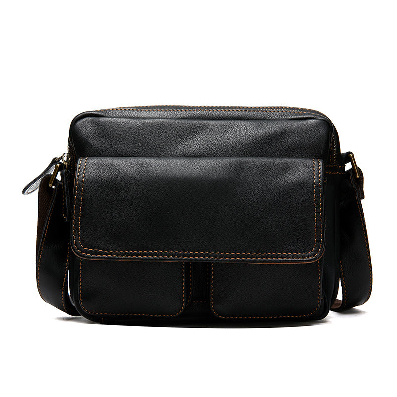 Men&#39;s Casual Leather Shoulder Messenger Bag