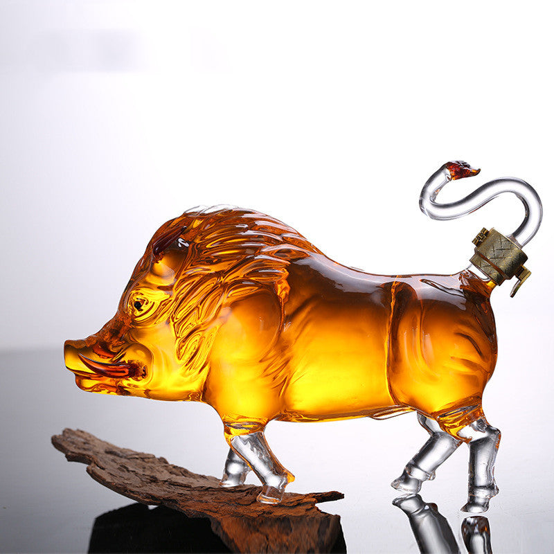 Zodiac Pig Shape Wine Bottle