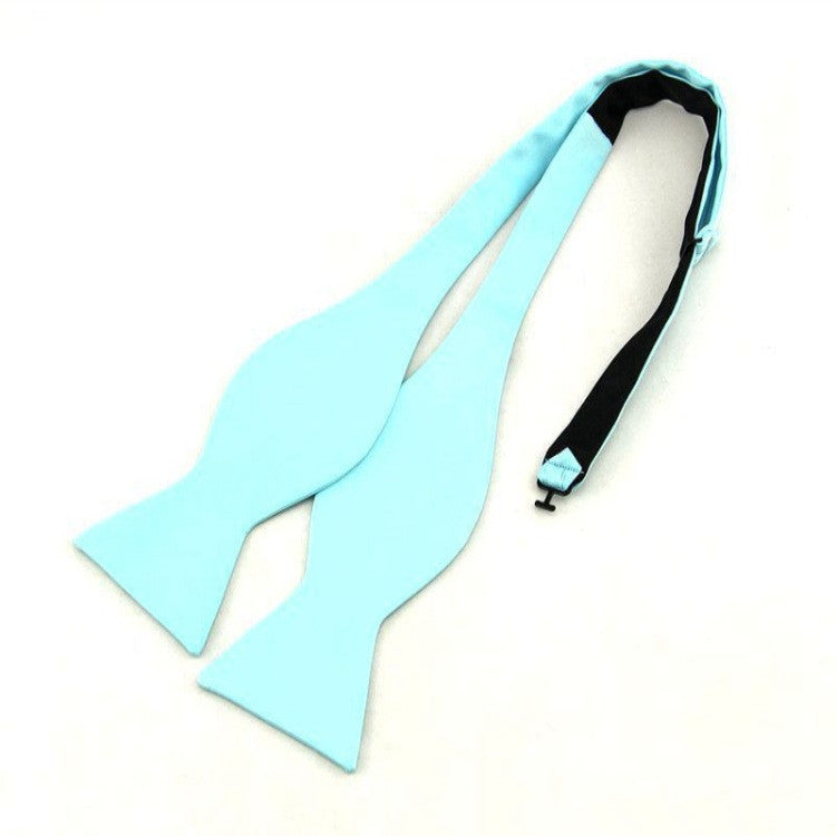 Men&#39;s Wedding Flat Head Tie 5 Cm Monochrome Streamer