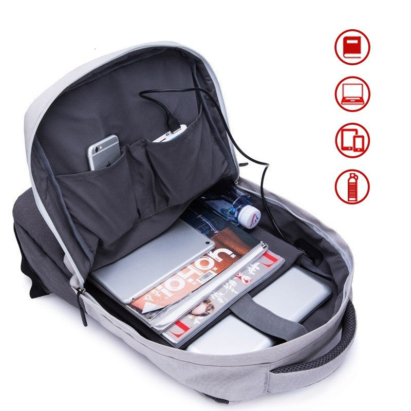 USB Charging Men&#39;s Outdoor Leisure Travel Backpack