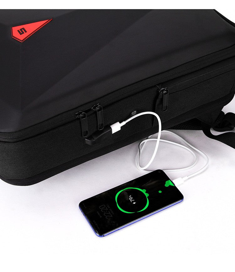 Alloy Frame Hard Shell Setting Men&#39;s Backpack