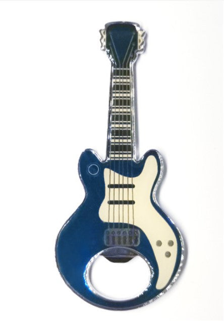 Metal Magnetic Suction Beer Guitar Bottle Opener Refrigerator Sticker