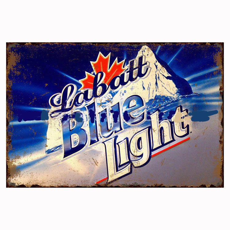 Retro Tin Painting Cocktail Bar Restaurant Shop Home Decoration