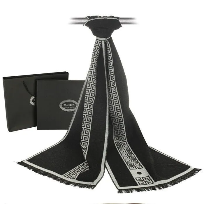 Men&#39;s Fashion Simple And Versatile Striped Scarf