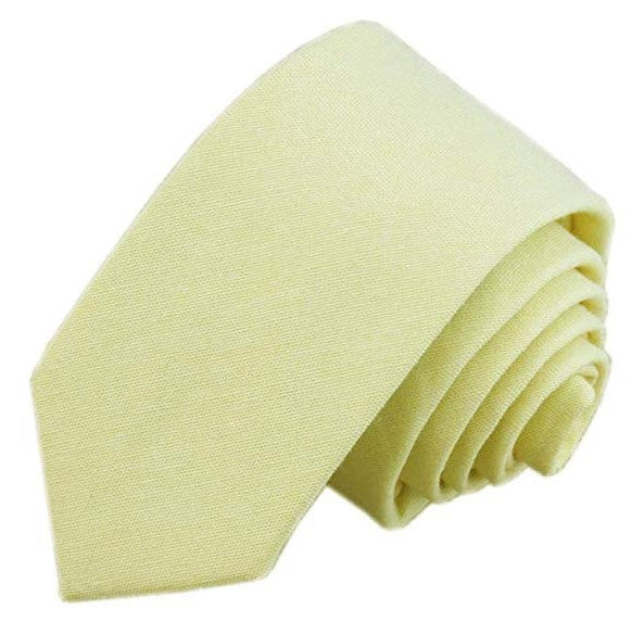 6cm Solid Color Cotton And Linen Men&#39;s Casual Narrow Tie