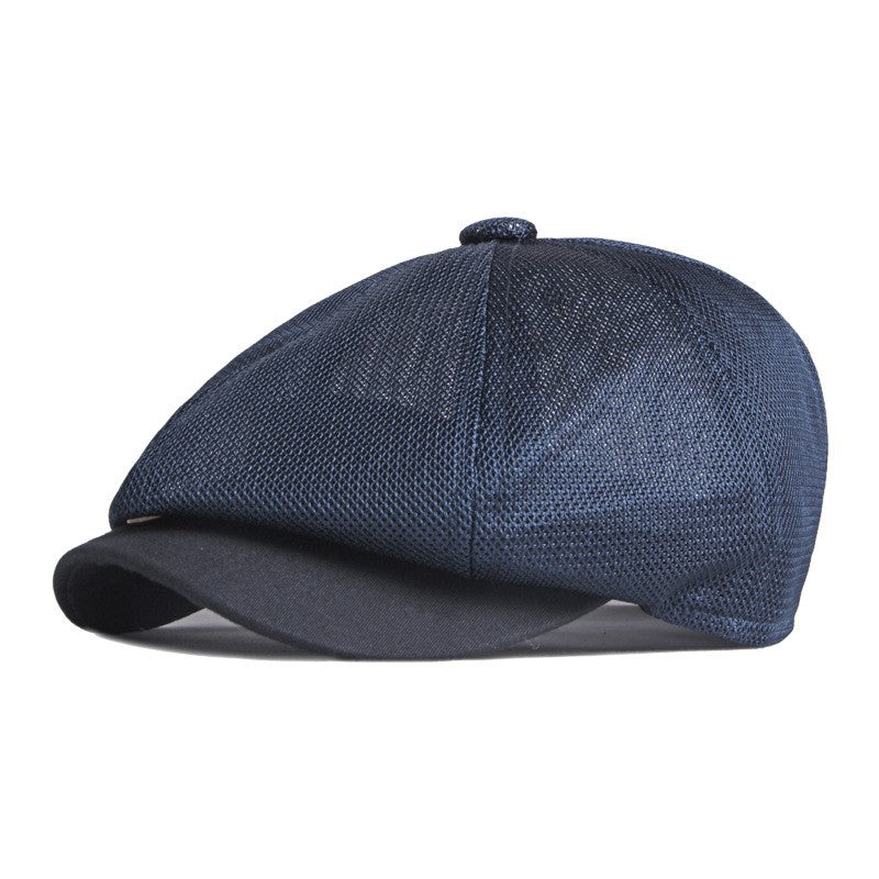 Hollow Mesh Octagonal Cap Men&#39;s Summer