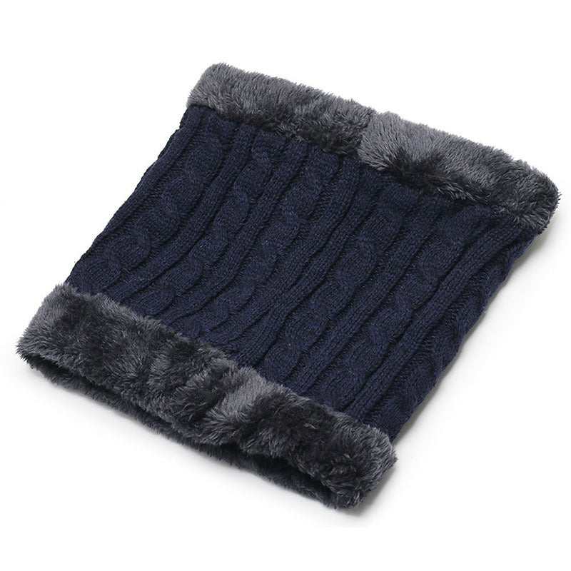 Men&#39;s Fashion Knitted Padded Warm Scarf