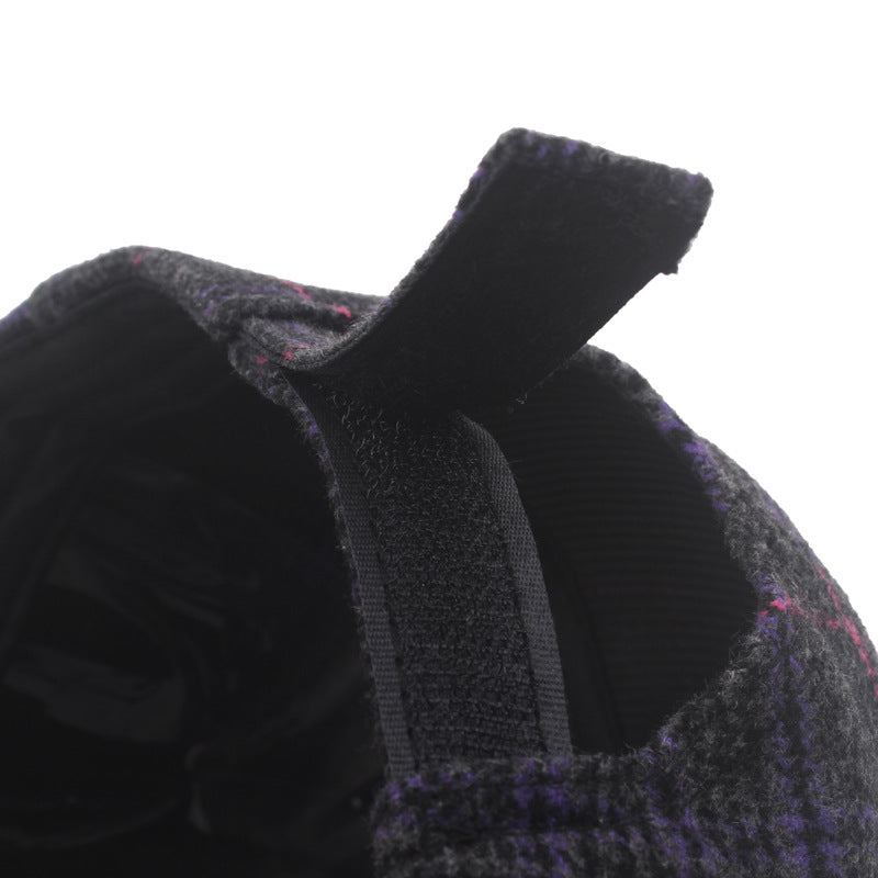 Cotton Men&#39;s And Women&#39;s Fashion Color Check Baseball Cap